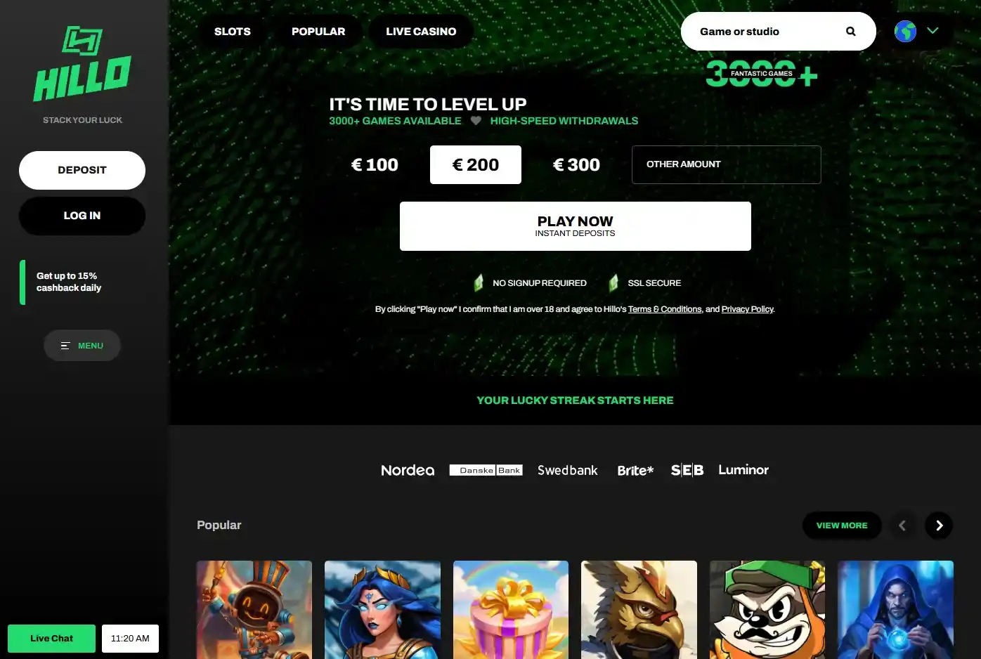 Hillo datorversion webbläsare