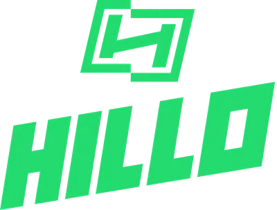 Hillo gaming plattform logotyp