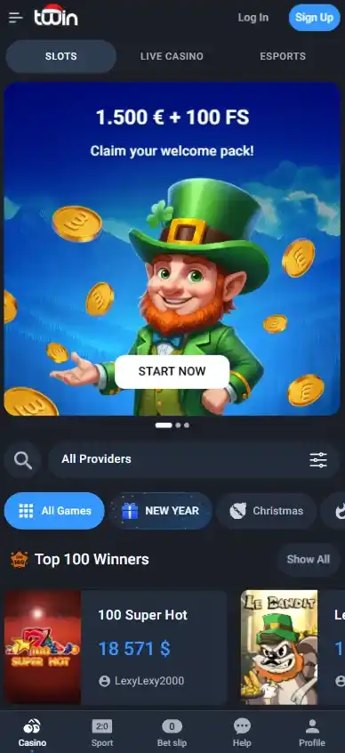 Twin Casino på mobil
