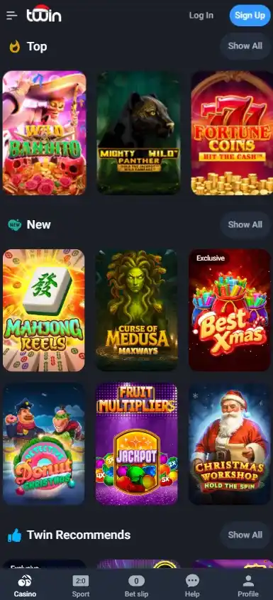 Populära slots på Twin Casino